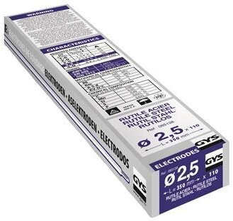 GYS Elektroder O2,5mm (x110), stål GYS Elektroder O2,5mm (x110), stål
