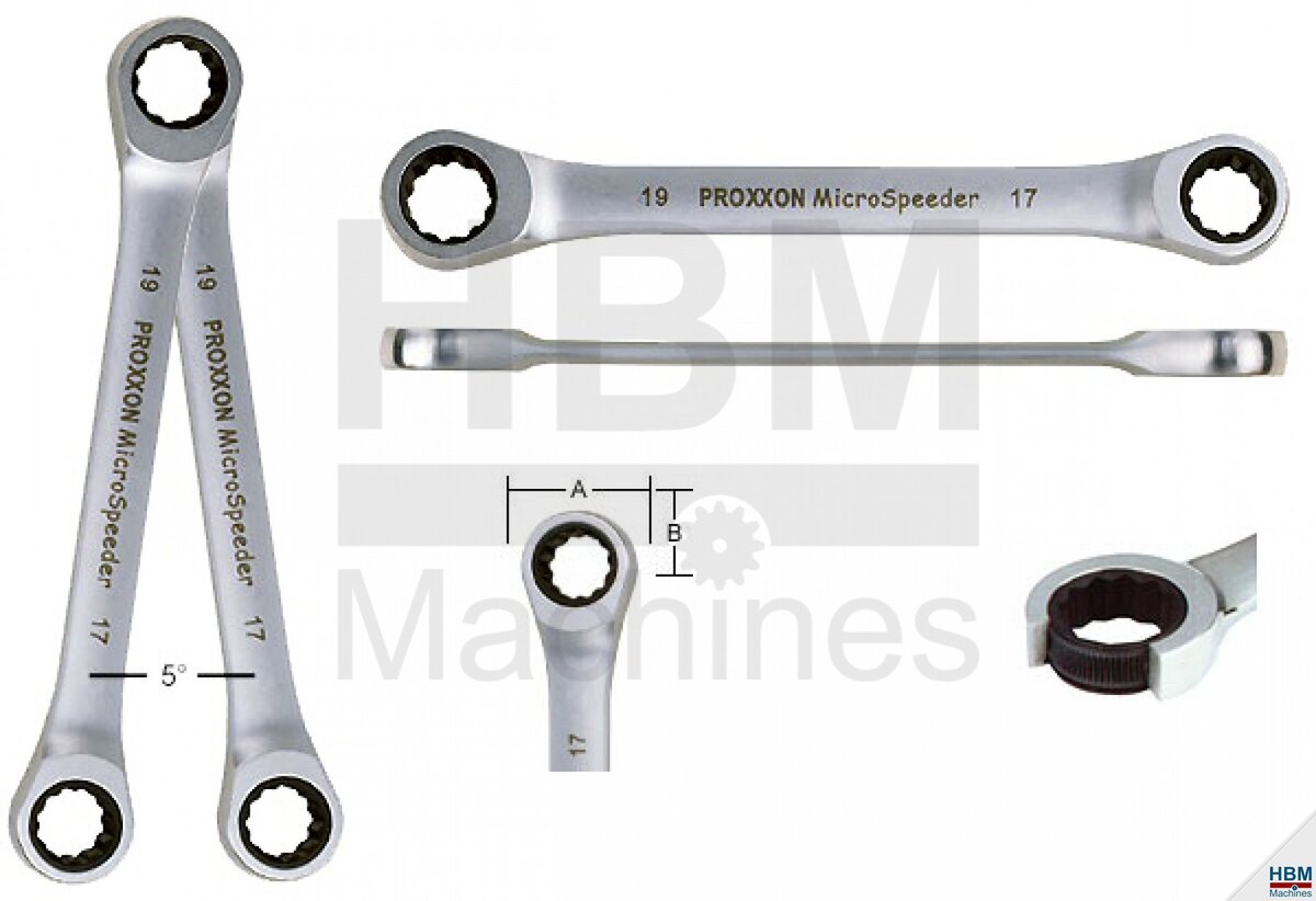 Proxxon Quadruple Microspeeder 10-13 / 17-19 mm.