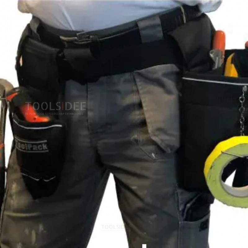 Toolpack Werkzeuggürtel-Doppeltasche Spectre schwarz