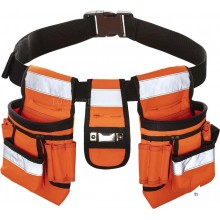 Cinturón de herramientas de alta visibilidad Toolpack Sash naranja y negro