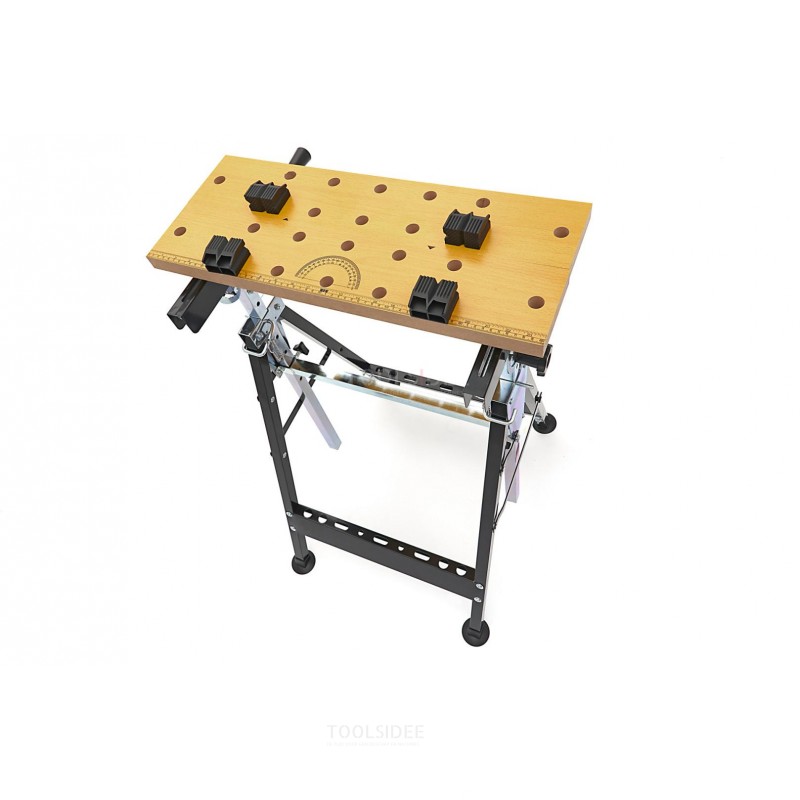 HBM Heavy Duty Portable Workbench With Height Adjustable And Tiltable Worktop