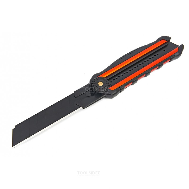HBM Professional Universal Aluminum Snap-Off Knife With Soft Grip 25 mm