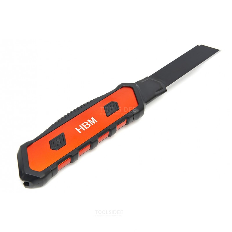 HBM Professional Universal Aluminum Snap-Off Knife With Soft Grip 25 mm