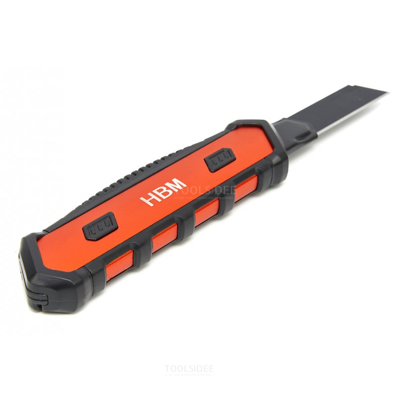HBM Professional Universal Aluminum Snap-Off Knife With Soft Grip 18 mm