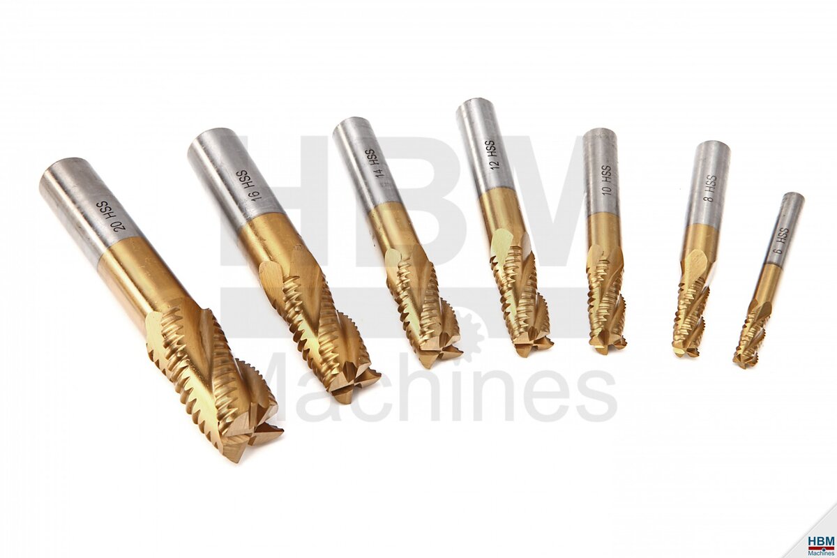 HBM 7-delt grov fresesett HBM 7-delt grov fresesett