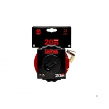Toolpack measuring tape with steel band - 20m - closed housing