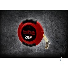 Toolpack measuring tape with steel band - 20m - closed housing