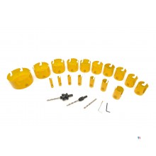 HBM Professional 17-delad multimaterial TCT-diamanthålsågssats