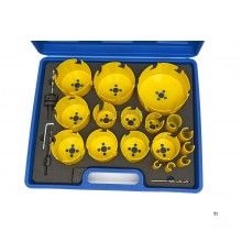 HBM Professional 17-delad multimaterial TCT-diamanthålsågssats