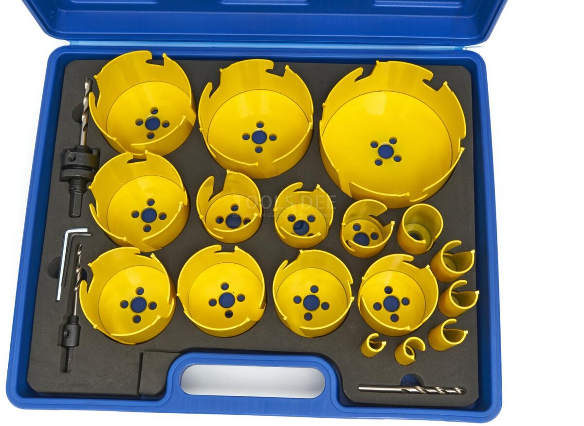 HBM Professional 17-delad multimaterial TCT-diamanthålsågssats