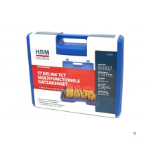 HBM Professional 17-delad multimaterial TCT-diamanthålsågssats
