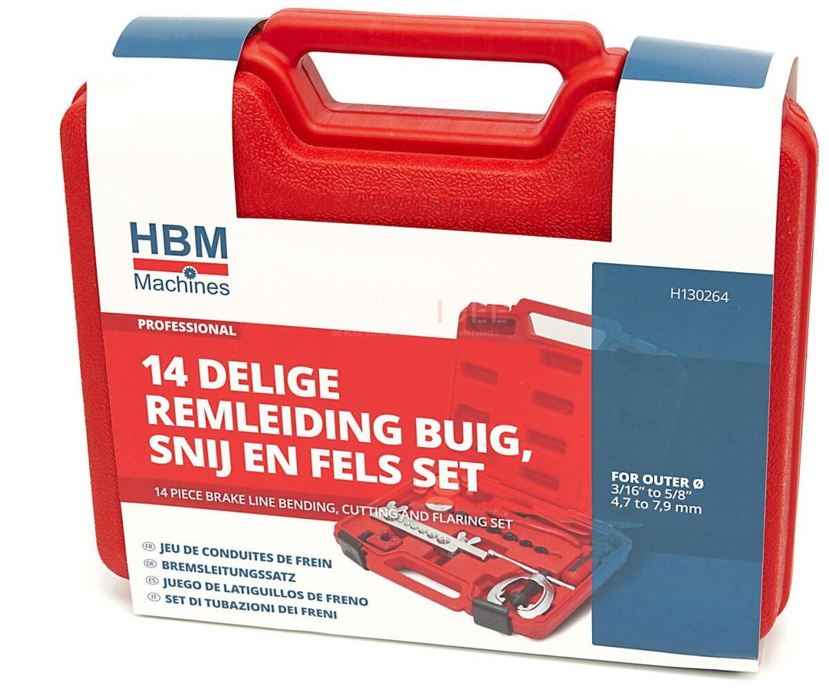  HBM 14-osainen ammattikäyttöön tarkoitettu jarrulinjan taivutus, leikkaus ja nostaminen