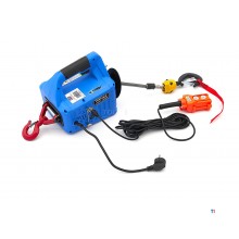HBM 500 kg. 230-Volt-Elektrowinde, feste Steuerung, Fernbedienung und 2 Haken