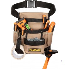 ToolPack Tool Belt - Bolsa de herramientas - 8 compartimentos