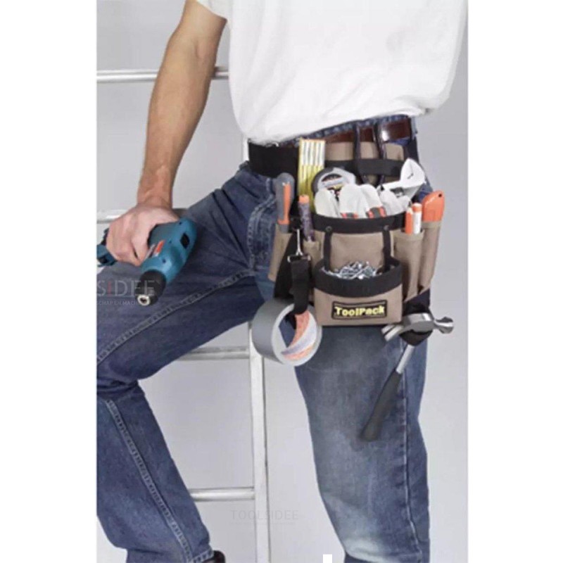 ToolPack Tool Belt - Tool Bag - 8 Compartments