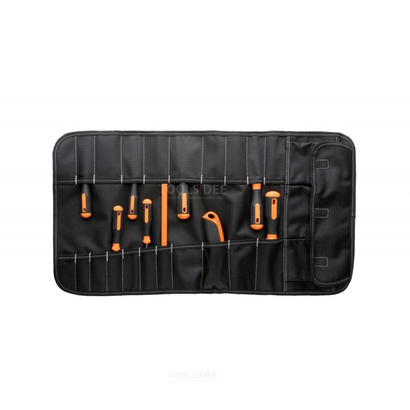ToolPack Bolsa de herramientas industrial, enrollable, cierre de clip de plástico