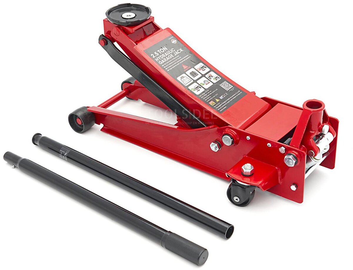 HBM 2,5 Ton Extra Low Heavy Duty Garage Jack 80 â€“ 508 mm.