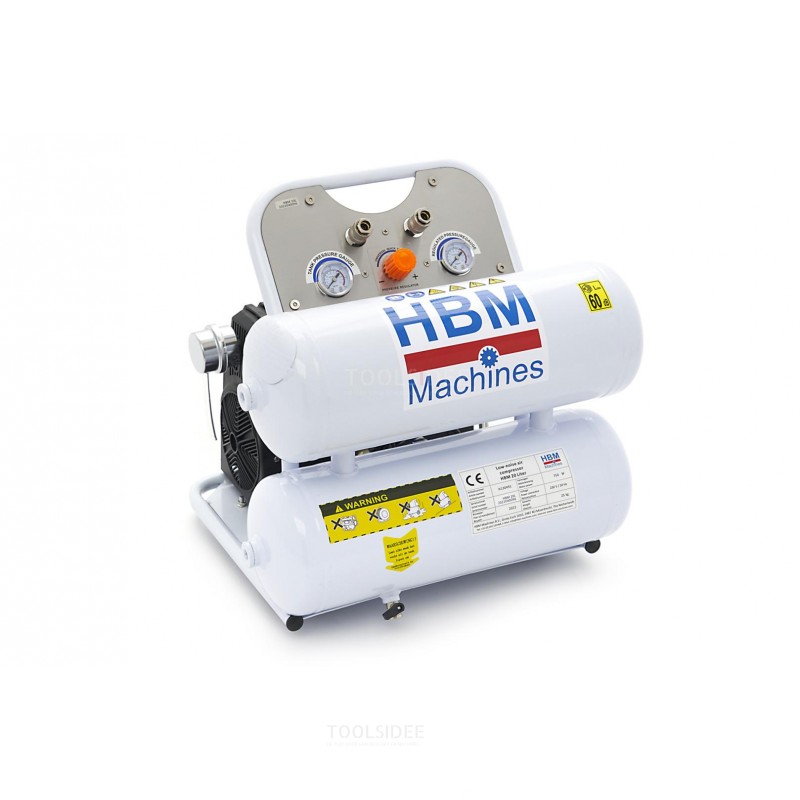 HBM 20 liters professionell lågljudskompressor - modell 2