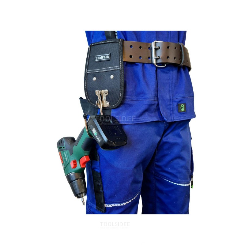 Porte-outils universel ToolPack, crochet en métal rotatif, boucle de ceinture et pince à pantalon