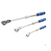 HBM 3-teiliger Profi-Ratschen-Satz mit schwenkbaren Köpfen