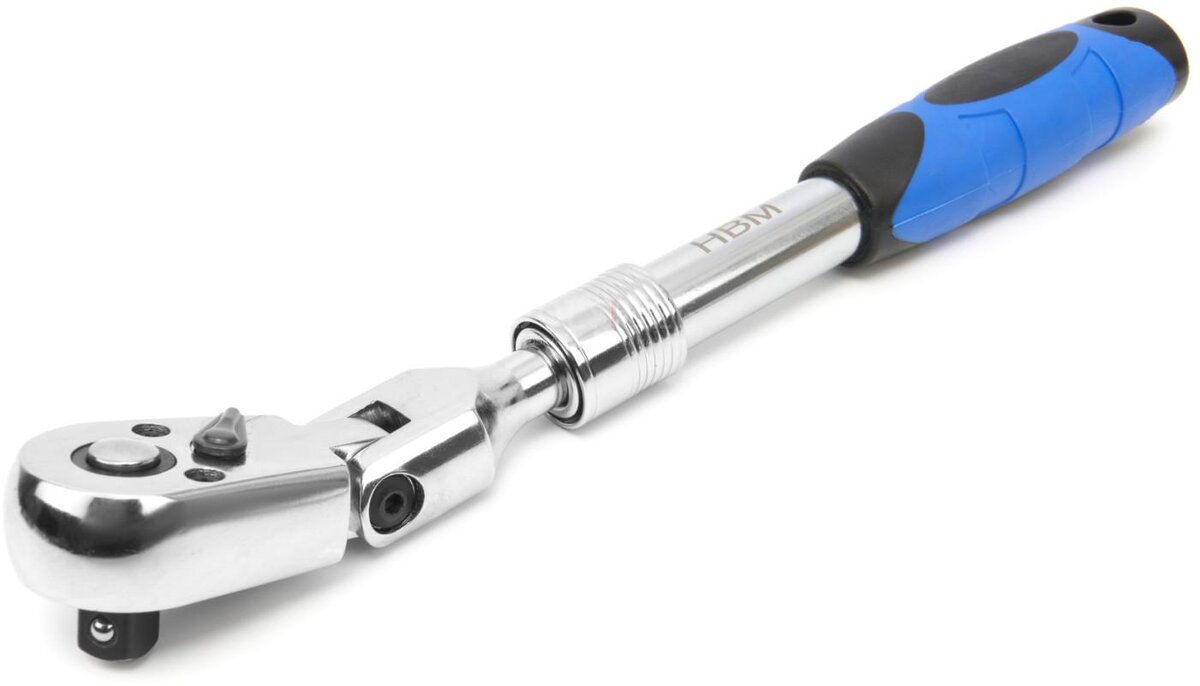 HBM 3-teiliger Profi-Ratschen-Satz mit schwenkbaren Köpfen