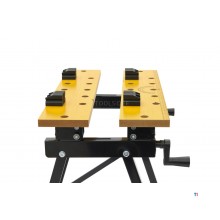 HBM Heavy Duty Foldable Portable Workbench with Tiltable Worktop and 150 Kg. Capacity