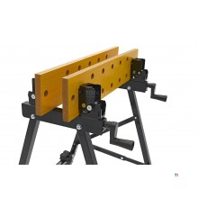 HBM Heavy Duty Foldable Portable Workbench with Tiltable Worktop and 150 Kg. Capacity