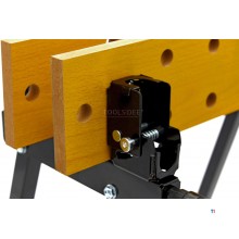 HBM Heavy Duty Foldable Portable Workbench with Tiltable Worktop and 150 Kg. Capacity