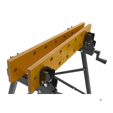 HBM Heavy Duty Foldable Portable Workbench with Tiltable Worktop and 150 Kg. Capacity