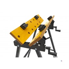HBM Heavy Duty Foldable Portable Workbench with Tiltable Worktop and 150 Kg. Capacity