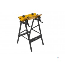 HBM Heavy Duty Foldable Portable Workbench with Tiltable Worktop and 150 Kg. Capacity