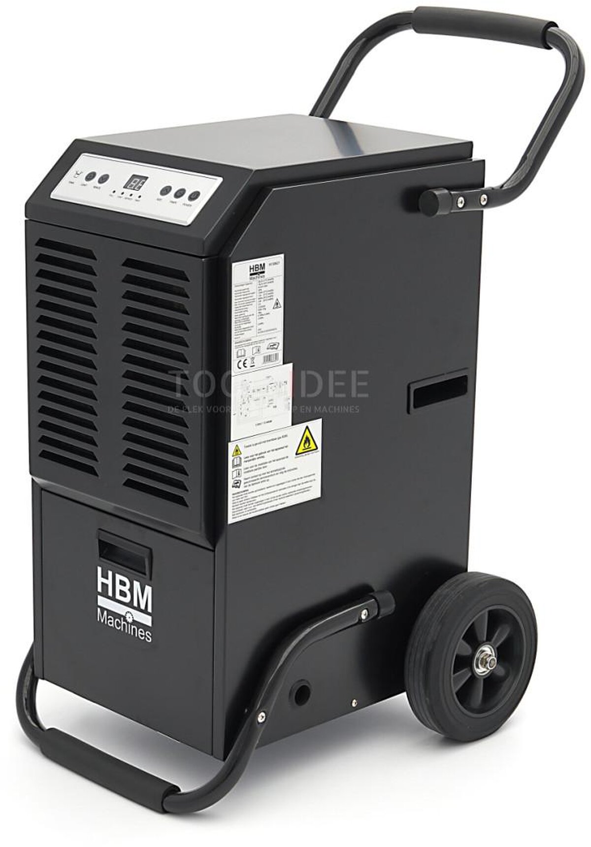 HBM 70 Professionele 860 Watt Bouwdroger, Luchtontvochtiger, Vochtvanger 70 Liter 