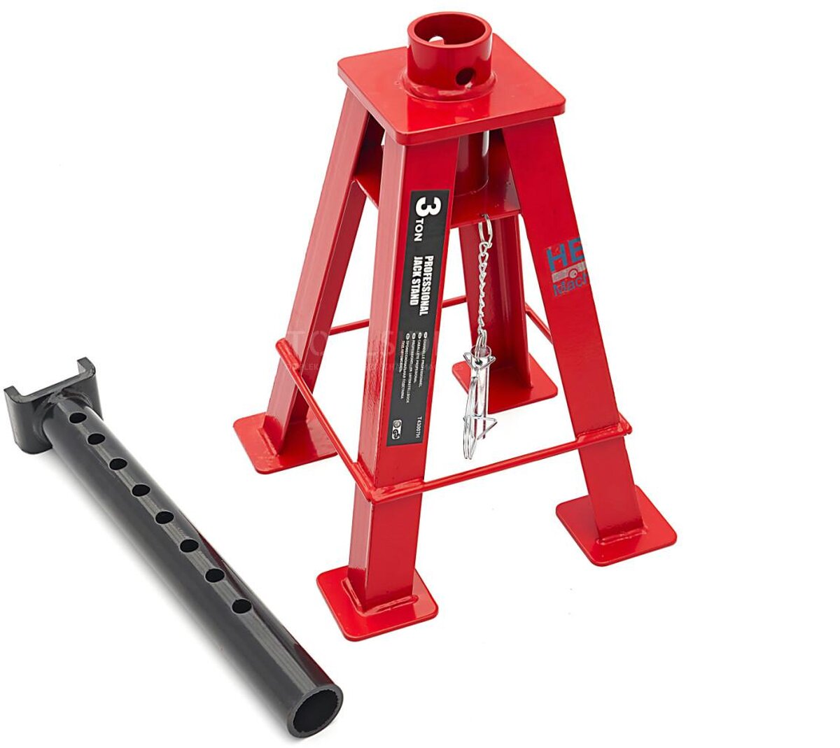 HBM 3 Tons Heavy Duty Akselstøtte Ekstra Høy 480 - 740 mm. HBM 3 Tons Heavy Duty Akselstøtte Ekstra Høy 480 - 740 mm.