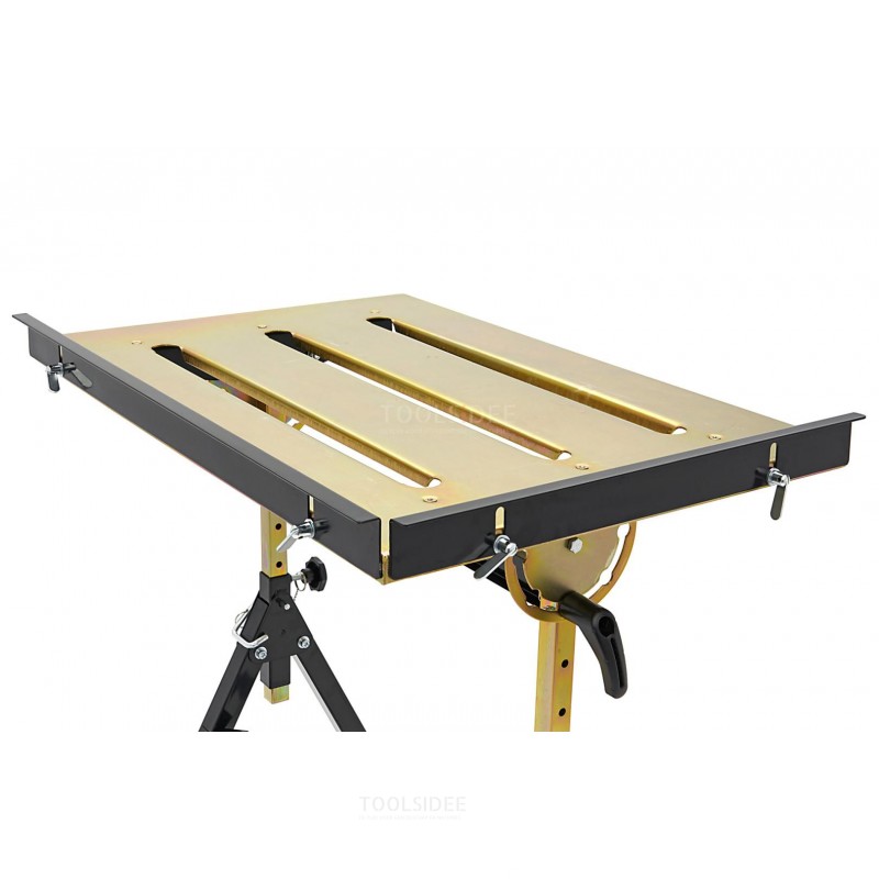 Table de soudage HBM 760 x 510 mm. Inclinable et réglable en hauteur