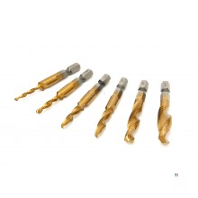 HBM 6 Piece HSS Self Tapping Drill Set M3 to M10