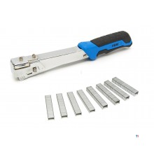 HBM Hammer tacker, hammer tacker, hammer stapler Including 400 staples