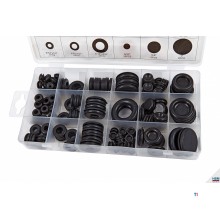 HBM 125 Delig Sortiment av grommets åpne og lukkede