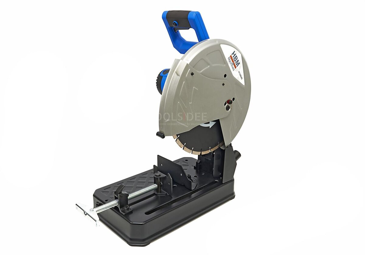  HBM 350 mm:n ammattimainen kivisahakone - 2300 W, sisältää 2 timanttisahanterää