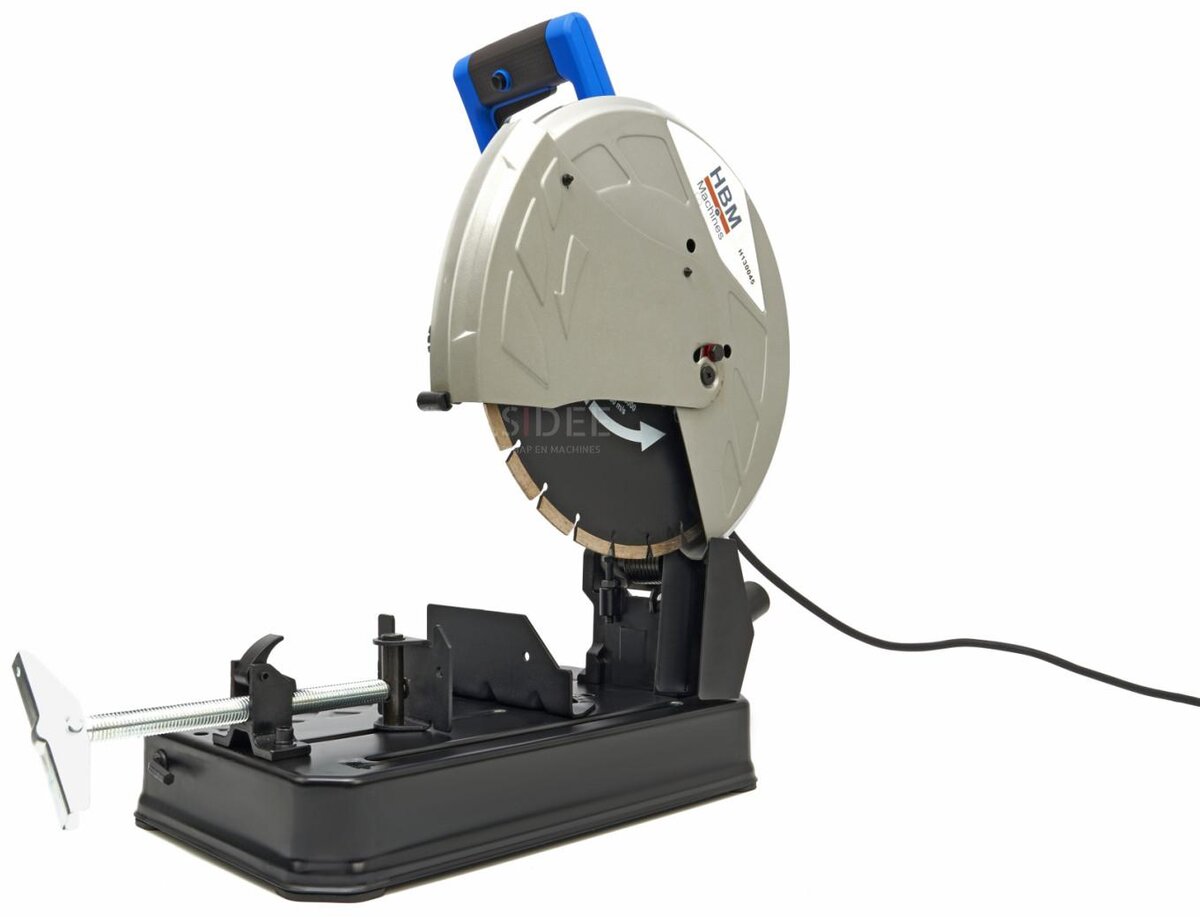  HBM 350 mm:n ammattimainen kivisahakone - 2300 W, sisältää 2 timanttisahanterää