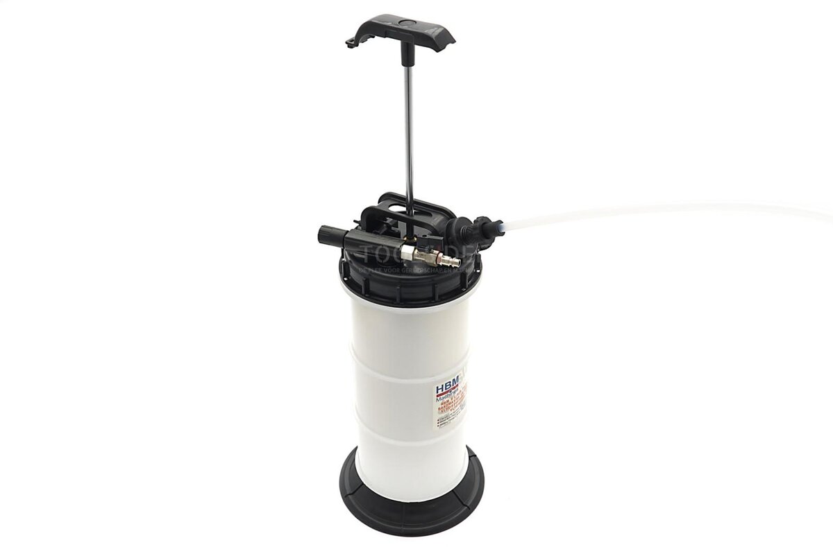 HBM 6 liters profesjonell manual og pneumatisk væskepumpe inkludert 4 væskeslanger HBM 6 liters profesjonell manual og pneumatisk væskepumpe inkludert 4 væskeslanger