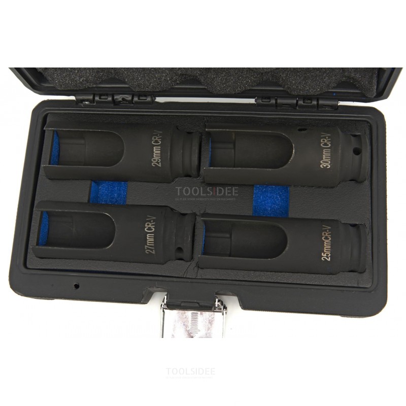 HBM 4 Piece Professional ½” Injector Socket Set, Socket Wrench Set