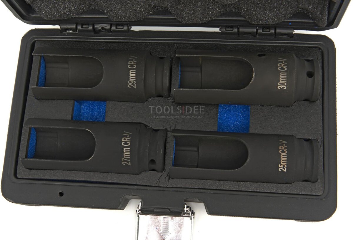 HBM 4 Piece Professional ½” Injector Socket Set, Socket Wrench Set