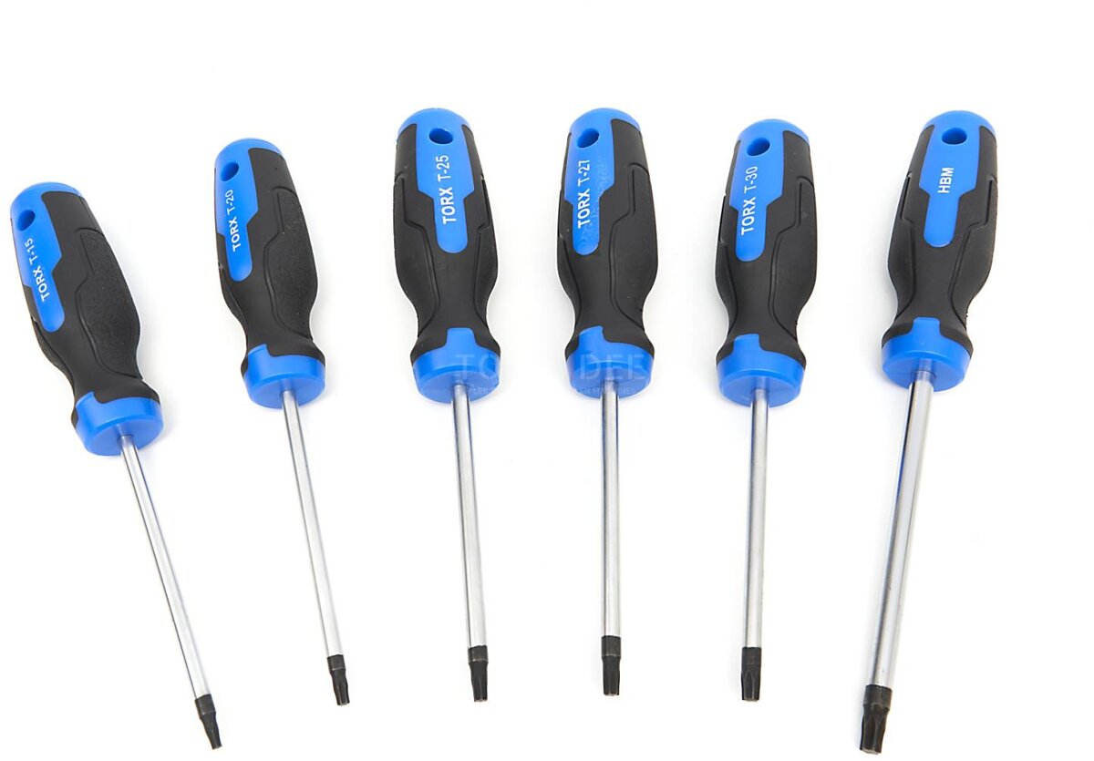 HBM 12-teiliger Profi-Torx-Schraubendreher-Satz im stabilen Aufbewahrungskoffer