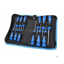 HBM 12-teiliger Profi-Torx-Schraubendreher-Satz im stabilen Aufbewahrungskoffer