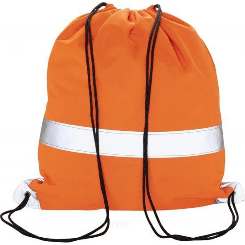 Værktøjsrygsæk / værktøjsbærertaske 53x37 - orange med reflekterende striber - sikkerhedsværktøjstaske