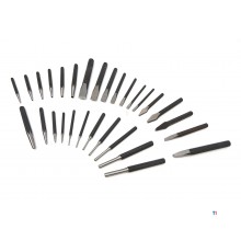 HBM 29-piece cold chisel, pen extruder and punch set HBM 29-piece cold chisel, pen extruder and punch set