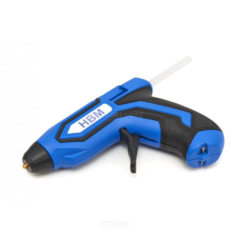 HBM 3.7V Rechargeable Glue Gun Includes Stand and 10 Glue Sticks