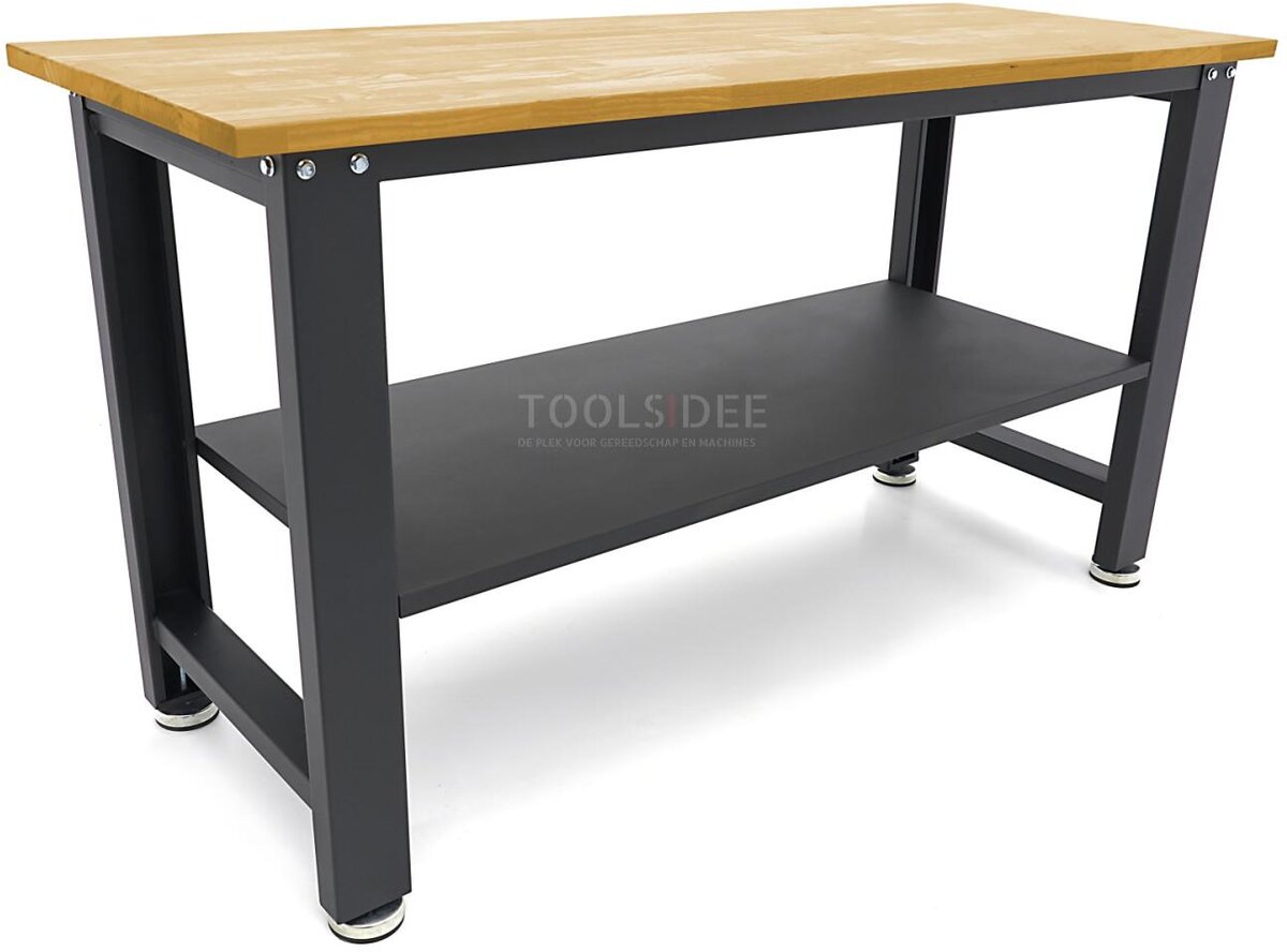 HBM 160 Cm. Profesjonell arbeidsbenk med benkeplate i heltre