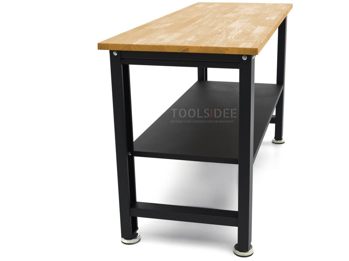 HBM 160 Cm. Profesjonell arbeidsbenk med benkeplate i heltre