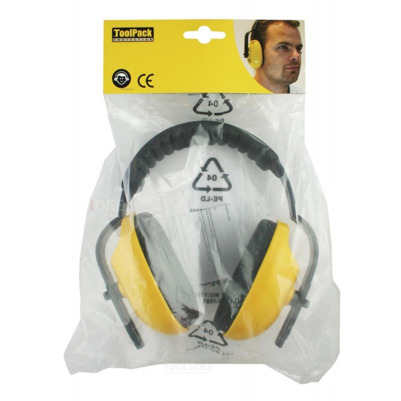 Toolpack hearing protectors ABS Cups, PU Foam Padded Ear Cushions